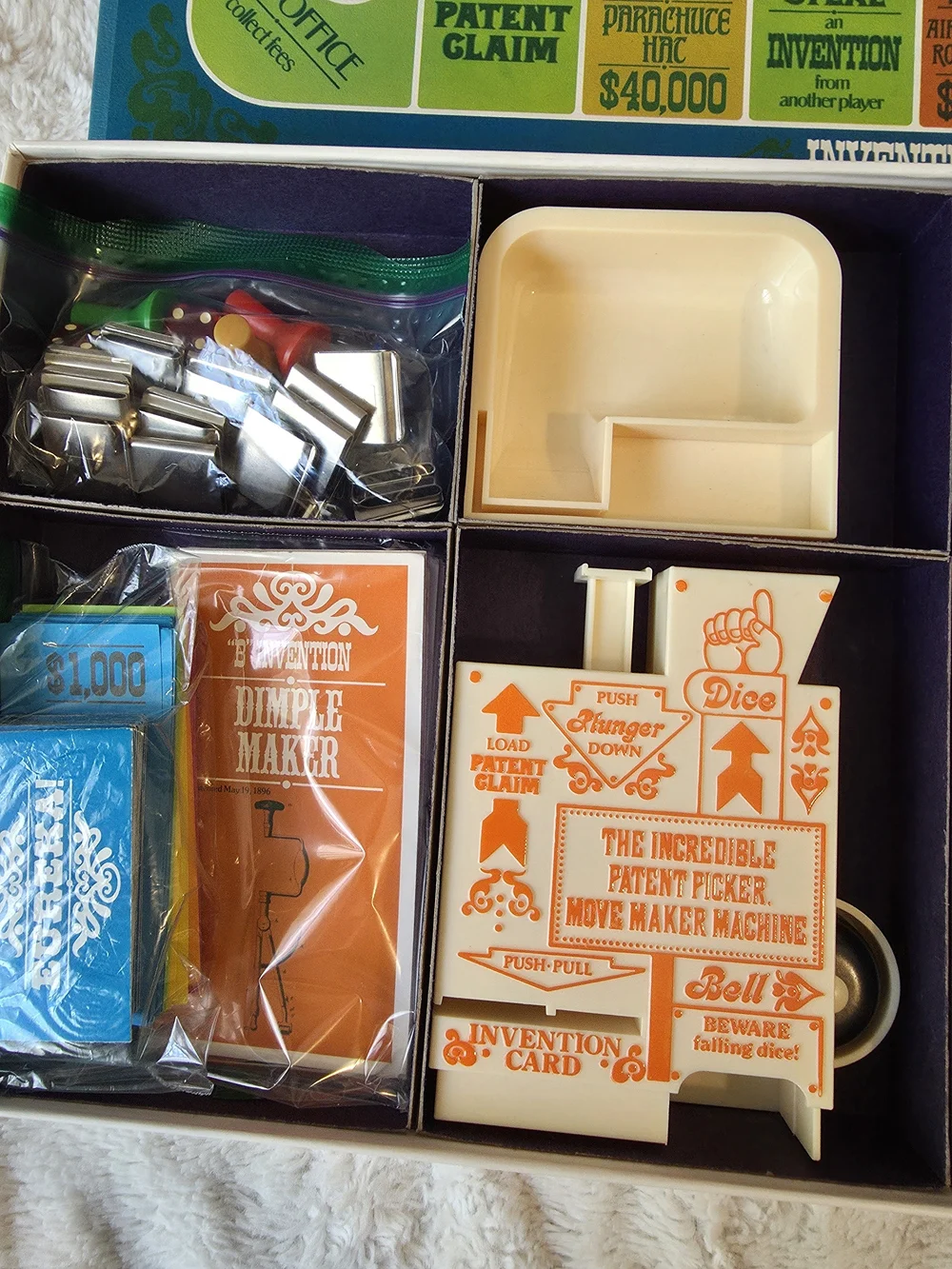 Vintage THE INVENTORS Parker Brothers Game of Crazy Inventions 1974 - COMPLETE